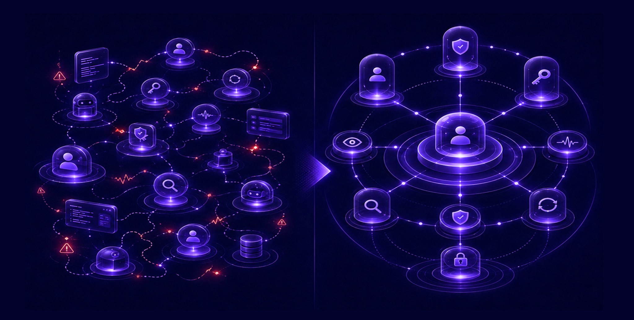 Abstract Agent IAM visual: Control Plane Model